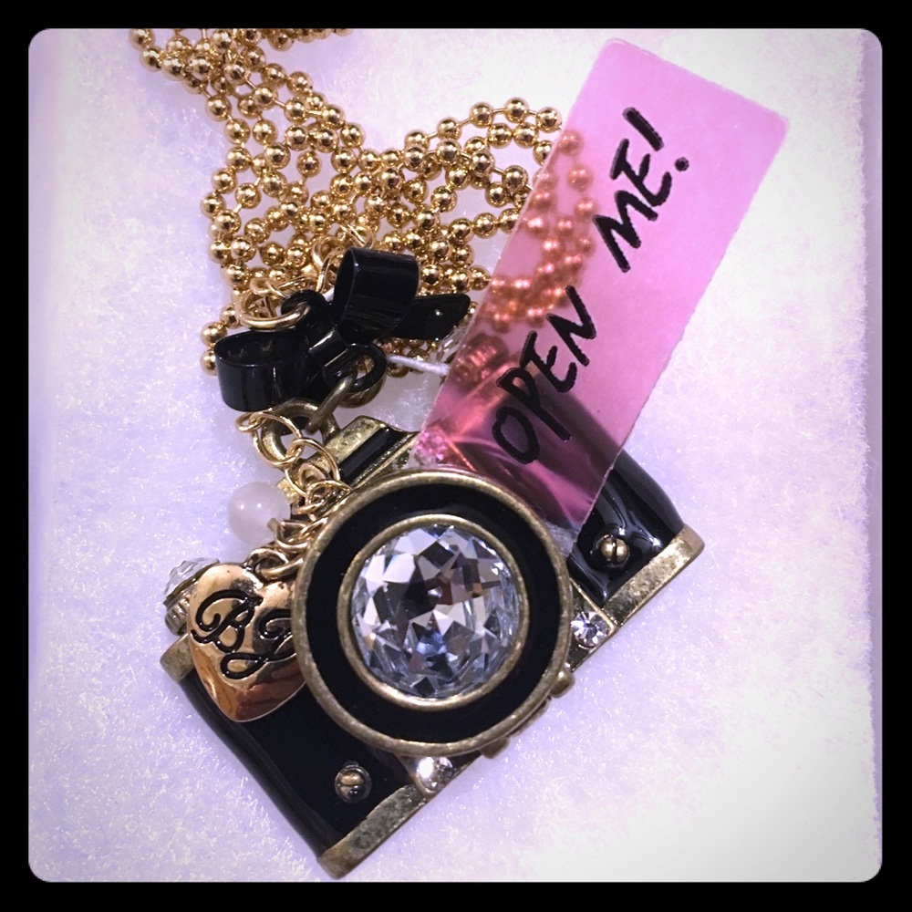 Betsey Johnson Camera Locket/necklace